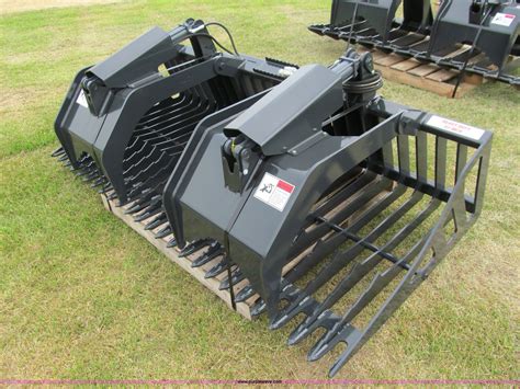 stout skid steer attachments|heavy duty skid steer grapple.